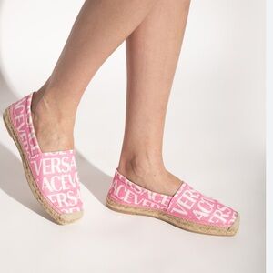Versace Allover Logo espadrilles 7.5